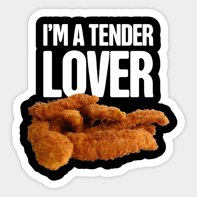 Funny Tendies - Neckbeard Chicken Tender Sticker by Wizardmode